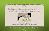 Gestión del Comportamiento Organizacional (OBM): Cultura Organizacional y Análisis de la Conducta Resumen por Jorge Everardo Aguilar Morales Asociación.