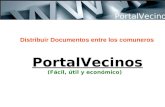 PortalVecinos Distribuir Documentos entre los comuneros PortalVecinos (Fácil, útil y económico)