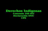 Derechos Indígenas Convenio 169 OIT Declaración ONU CPE.