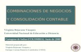 COMBINACIONES DE NEGOCIOS Y CONSOLIDACIÓN CONTABLE Virginia Bejarano Vázquez Universidad Nacional de Educación a Distancia Cartagena de Indias (COLOMBIA).