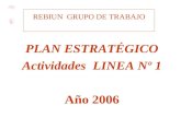 REBIUN GRUPO DE TRABAJO PLAN ESTRATÉGICO Actividades LINEA Nº 1 Año 2006.