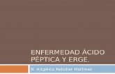 ENFERMEDAD ÁCIDO PÉPTICA Y ERGE. N. Angélica Rebollar Martínez.