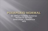 Dr. William Carballo Gutiérrez Residente de II año Ginecología y Obstetricia HCG.