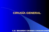 CIRUGÍA GENERAL C.D. EDUARDO CÁCERES CHOQUECUNSA.