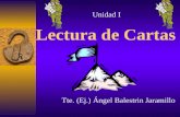 Lectura de Cartas Tte. (Ej.) Ángel Balestrin Jaramillo Unidad I.
