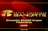 1 Encuentro Bursátil Grupos Financieros AMIB 1-Agosto 2001.