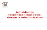 Eado® Actividad de Responsabilidad Social Gerencia Administrativa.