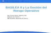 BASILEA II y La Gestión del Riesgo Operativo Ing. Cesar Novo, MAICG, EN Director de TAAC´s SM Soriano, Martinez & Asocs.