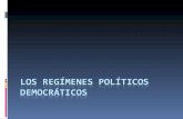 La Democracia tiene diversas variantes de acuerdo con la forma en que se organiza el régimen polìtico. Destacan dos: 1. La Democracia Presidencial. 2.