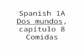 Spanish 1A Dos mundos, capítulo 8 Comidas. FRUTAS.