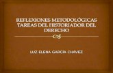 LUZ ELENA GARCÍA CHÁVEZ. Cómo surgió la escuela histórica del derecho ACTITUDES METODOLÓGICAS EN LA HISTORIA DEL DERECHO.