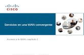© 2006 Cisco Systems, Inc. Todos los derechos reservados.Información pública de Cisco 1 Servicios en una WAN convergente Acceso a la WAN: capítulo 1.