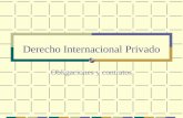 Derecho Internacional Privado Obligaciones y contratos.