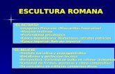 ESCULTURA ROMANA EL RETRATO:EL RETRATO: imágenes Maiorum. (Mascarillas funerarias)imágenes Maiorum. (Mascarillas funerarias) Máximo realismoMáximo realismo.