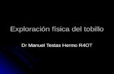 Exploración física del tobillo Dr Manuel Testas Hermo R4OT.