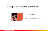 Unidad 1 La comunicación Lengua castellana y literatura.