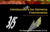 Por Eugenio Skerrett Parrilla, M A ed Introducción a los Números Fraccionarios.