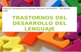 Nation K. Developmental language disorders. PSYCHIATRY, 7(6):266-69, 2008. TRASTORNOS DEL DESARROLLO DEL LENGUAJE.