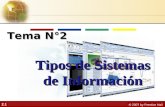 2.1 © 2007 by Prentice Hall Tipos de Sistemas de Información Tema N°2.