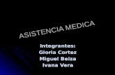 ASISTENCIA MEDICA Integrantes: Gloria Cortez Miguel Beiza Ivana Vera.