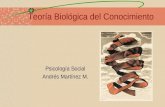 1 Teoría Biológica del Conocimiento Psicología Social Andrés Martínez M.