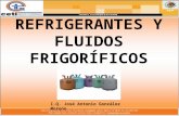 REFRIGERANTES Y FLUIDOS FRIGORÍFICOS I.Q. José Antonio González Moreno.