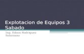 Explotacion de Equipos 3 Sabado Ing. Edson Rodriguez Solorzano.