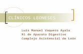 CLÍNICOS LEONESES Luis Manuel Vaquero Ayala R1 de Aparato Digestivo Complejo Asistencial de León.
