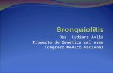 Dra. Lydiana Avila Proyecto de Genética del Asma Congreso Médico Nacional.