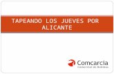 TAPEANDO LOS JUEVES POR ALICANTE. INDICE Cartel A3 Tríptico Boleto Medios de comunicación Mecánica Fechas / Actos Módulo de venta.