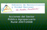 Acciones del Sector Público Agropecuario Rural 2007/2008.