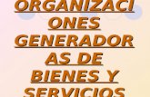 ORGANIZACIONES GENERADORAS DE BIENES Y SERVICIOS.