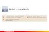 Unidad 11: La industria. 1. La evolución histórica de la industria española Fig. 11.1. Evolución sectorial de la población ocupada en España en la primera.