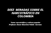 DIEZ MIRADAS SOBRE EL NARCOTRÁFICO EN COLOMBIA Tema: narcotráfico y cultura popular Profesor: Óscar Mauricio Pabón Serrano.