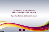 Diseñador instruccional: Dacia yarel Araiza Pelayo Aportaciones del curriculum.