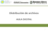 Distribución de archivos AULA DIGITAL 1. Click en otros : distribución de archivos 2 1.Selecciono alumno 2. Distribución.