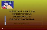 HÁBITOS PARA LA EFECTIVIDAD PERSONAL Y ORGANIZACIONAL Mónica de De León -5-