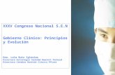 XXXV Congreso Nacional S.E.N Gobierno Clínico: Principios y Evolución Dra. Lola Ruiz Iglesias Directora Estrategia Sanidad Hewlett Packard Directora Cátedra.