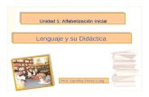 Lenguaje y su Didáctica Prof. Carolina Flores Lueg Unidad 1: Alfabetización Inicial.