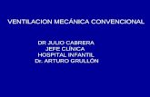 DR JULIO CABRERA JEFE CLÍNICA HOSPITAL INFANTIL Dr. ARTURO GRULLÓN VENTILACION MECÁNICA CONVENCIONAL.