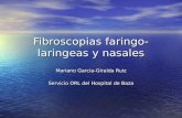 Fibroscopias faringo-laringeas y nasales Mariano Garcia-Giralda Ruiz Servicio ORL del Hospital de Baza.