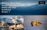 Asia Ártico Noruego, desde las Islas Lofoten hasta las Islas Svalbard. Grupo 7.