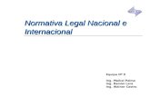 Equipo Nº 9 Ing. Maikel Palma Ing. Ramón Lara Ing. Walner Castro Normativa Legal Nacional e Internacional.