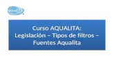 Curso AQUALITA: Legislación – Tipos de filtros – Fuentes Aqualita.
