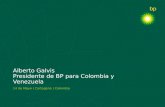Alberto Galvis Presidente de BP para Colombia y Venezuela 14 de Mayo | Cartagena | Colombia.