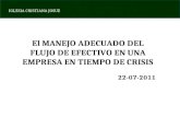 IGLESIA CRISTIANA JOSUE El MANEJO ADECUADO DEL FLUJO DE EFECTIVO EN UNA EMPRESA EN TIEMPO DE CRISIS 22-07-2011.