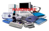 HARDWARE. HARDWARE Y SOFTWARE Hardware: conjunto de dispositivos físicos que integran el ordenador: unidad central de proceso, monitor, teclado, unidad.