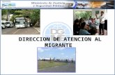 DIRECCION DE ATENCION AL MIGRANTE. 1. MISION: Desarrollar programas orientados a prevenir la migración irregular y contribuir al fortalecimiento de políticas.