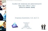©2011 Leyva Consultores, S.C.. Todos los Derechos Reservados Auditor de sistemas de administración bajo ISO 19011: 2011 (ISO/TS 16949: 2009) Presentado.