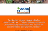 Fortaleciendo capacidades comunitarias: el rol del maestro en la preparación y respuesta a la sequía en comunidades del Chaco Cruceño La Paz, noviembre.